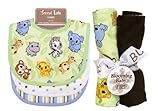 BOUQUET SET - CHIBI ZOO/RILEY TIGER - BIB & BURP CLOTH by Trend Lab [並行輸入品]