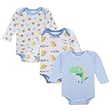エルフ ベビー(Fairy Baby)ベビーロンパースカバーオール ボディスーツ 肌着 長袖 3枚セット 可愛い 男の子(サイズ：7-9M)