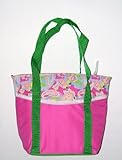 Womens , Fashion PINK & GREEN Paisley, Insulated Polar Pack, Picnic / Beach Cooler / Tote [並行輸入品]