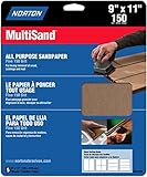Norton 47720 Multi-Sand Sandpaper 150 Grit 9-Inch x 11-Inch 5-Pack [並行輸入品]