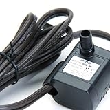 Perfk 110V 3W　ポンプ　噴水ポンプ　水ポンプ　水中　水ポンプ　 流れ調節可能 最大揚程0.4M 水族館噴水池ポンプ　米国標準