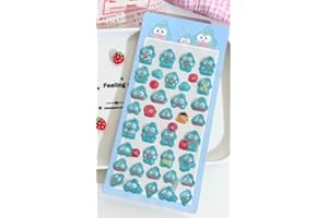 loong 3dシール 実心 立体シール ぷくぷくぷっくり かわいい 1枚セット 立体 おしゃれ デコシール ごほうび 子供 貼り付け可能 贈り物 手帳 携帯 DIY用 手帳用 貼り付け可能 女の子（005）