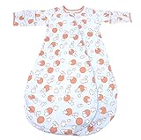 米国GEXの子供服　綿100%のベビースリパー 春と秋のタイプ　布団蹴飛ぶを防ぐ　コトン100%　ルームウエア　パジャマ　ブルー色　ダブルコトン　両足分けるタイプLan110