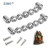 Zimo 2pcsクリアクリスタルガラスPullhandle for Cupboardワードローブキャビネット引き出しホームインテリアドアプルハンドル