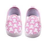 PUERI ベビーシューズ　ベビー靴　子供シューズ スカルプリント　キャンバス　ハンサム　ファション　柔らかい 滑り止め　女の子　男の子