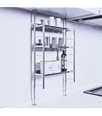 Amazon｜燕三条 ステンレス 調味料ラック スリム 日本製 つっぱり式