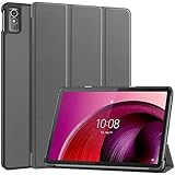 For Lenovo TAB7 / Lenovo Tab M10 5G / Lenovo Tab M10a 5G ケース 【larfbulroc】軽量 薄型 PU レザー スマート カバー 耐衝撃 傷防止 ハード 背面 ケース 三つ折り スタンド オートスリープ ウェイクアップ 機能 Lenovo TAB7 10.6インチ / Tab M10 5G / Tab M10a 5G 対応 (グレイ)