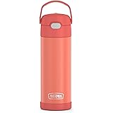 THERMOS FUNTAINER 16オンス ステンレススチール 真空断熱 ボトル 広い注ぎ口蓋付き アプリコット
