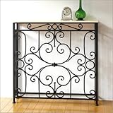 コンソールテーブル アンティーク 薄型 スリム アイアンと大理石のコンソール [kwt5285]