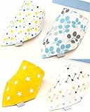 エルフ ベビー (Fairy Baby)赤ちゃん用よだれかけ 三角ビブ スタイ バンダナ形 スナップ 4枚セット(D組)