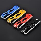 RaiFu マルチ　ツール　　ミニ　　フルーツ　ブレード　折りたたみ　ナイフ　屋外　ポケット　ブレード　フィールド　サバイバル　折りたたみ　ナイフ　登山 釣り 防災 用　携帯便利 レッド