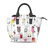 AyuStyle (アユスタイル) 3way bag ショルダーバッグ ハンドバッグ トートバッグ レディース バック　カバン　PUレザー 通勤 通学 女性用 肩掛け 手提げ 斜めがけ (ウサギ 1)