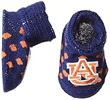 NCAA Auburn Tigers Infantドット柄ギフトボックスブーティ、新しい生まれ、ネイビー/オレンジ