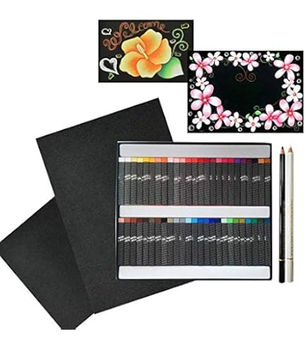 Amazon | チョークアート 材料 画材 キット チョーク オイル