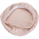 Viffly スツールカバー 丸椅子カバー ラウンドスツール 丸型 椅子 チェア 弾性 PUレザー サロン様向け 美容院 防水 おしゃれ (べージュ)