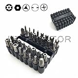 Tamper Proof 33Pc Security Bit Set Phillips Torx Hex Star Spanner Screwdriver [並行輸入品]