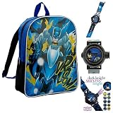 DC Comics Batman Standard Backpack and 10 Image Projector Watch - Kids [並行輸入品]
