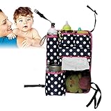 IPRO 自動車 収納袋 車内 車載 高品質 大人気 小物 ケース シート バック ポケット 座席 雑貨 (ネイビーブルー)