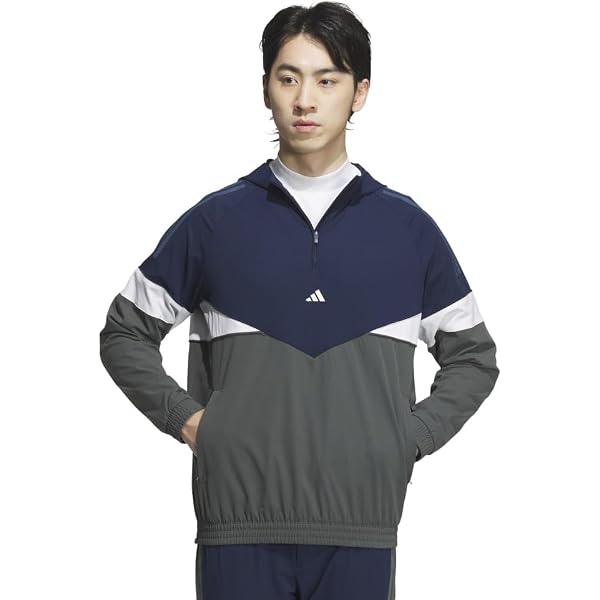 Amazon | [adidas Golf] ゴルフジャケット ビッグアディダスロゴ 保温