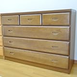 幅110cm ローチェスト 木製 桐タンス ４段 完成品 ブラウン AYU-3-129-BR