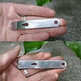 小型設計 EDC ミニギアクランククローバーマルチツールステンレススチールスクレーパー B # S 5