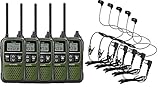 ５台セット アイコム IC-4120 ダークグリーン×５台＋HD-13Lカナル型イヤホンマイク×５個セット