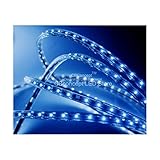 CBConcept UL Listed, 13 Feet, 1400 Lumen, BLUE, Dimmable, 110-120V AC Flexible Flat LED Strip Rope L