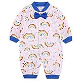 YY-Natuhi ベビー服 女の子 男の子 ロンパース 新生児 赤ちゃん ボディースーツ 肌着 出産祝い 子供服 綿 長袖 七五三 カバーオール かわいい 前開き ベビースーツ 春 カラフル (59