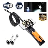Flylinktech 8.5mm/3m WIFI対応　多機能内視鏡　720P防水内視鏡　Android iPad iPad 2 iPhone エンドスコープ ボアスコープ スネークカメラ　検査カメラ