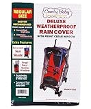 Comfy Baby Deluxe Weatherproof Rain Cover with Retractable Sun Shade and Large Easy-Access Window by