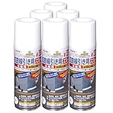 アサヒペン 道路線引き用スプレー太線用 白 ４００ｍｌ ６本