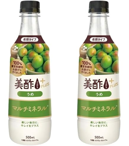 Amazon.co.jp: 美酢プラス ミチョ ブルーベリー 500mL 2本 セット 鉄分