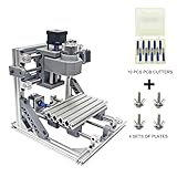 Wisamic DIY CNCルータキット1610 GRBL コントロール 3軸 プラスチック PCB PVC木彫り 彫刻機 作業領域160x100x45mm