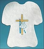 Infant Boy Girl Baby Baptism Christening 10" Felt Garment Bib by Autom [並行輸入品]