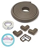 Edge Guard Protector Bumper Cushions 17.5 ft (16ft of Edge Bumper + 4 Pre-Taped Corners Guards) - Ad