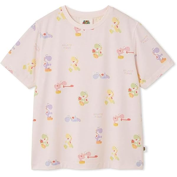 ジェラートピケ ヨッシー総柄Tシャツ、ロングパンツ gelato pique（ジェラートピケ）の「【スーパーマリオ
