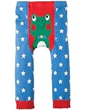 Frugi オーガニックコットン ベビー レギンス　かえる × ブルースター　サイズ 6-12m （ 70 - 80 ）～ 2-4yrs （ 95 - 100 ） (1-2yrs（1-2才：80-90