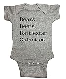 The Office Baby One Piece " BearsビーツBattlestar Galactica "ボディスーツ カラー: グレー