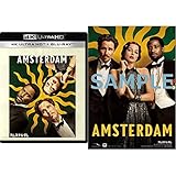 【Amazon.co.jp限定】アムステルダム 4K UHD [4K ULTRA HD+ブルーレイ] [Blu-ray](オリジナルビジュアルシート&ポストカード3枚セット付き)