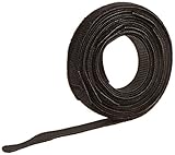 Velcro Cable Tie, Continuous Roll, Perforated Every 12" Bundle Diameter, 0.75" Width, 10' Length, Bl