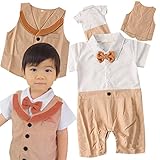 上品 ブラウン ベスト セパレートスーツ フォーマル ≪子供服 結婚式 七五三 お食い初め 新生児 幼児 撮影 記念日 誕生日 ハーフバースデー 入園(ブラウン,80cm(70-80cm相当)) [並