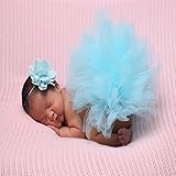 JISEN Baby Newborn Photography Prop Baby Girl Infant Lovely Costume TuTu Dress with Flower Headband 