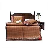 竹クールマットドミトリーシングルベッドマットスリーピース夏1.5m、1.8m両面折り畳み竹マット (サイズ さいず : 1.5m)