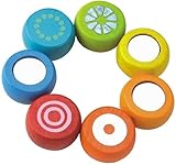 木製子供用レインボーClutching Toy