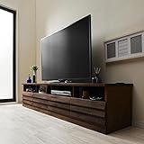 テレビ台 FAD 幅200cm 奥行43 高さ42cm TVボード ローボード ウォールナット 無垢材 テレビラック 北欧モダンデザイン オープンデッキタイプ 海外インテリアシンプル カッコいい