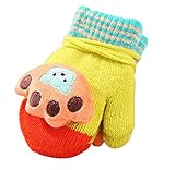 ユニセックスベビーキッズ手袋文字列とキッズミトン[フットプリント]