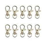 ミルティクラフト キーホルダー 金具 カニカン アクセサリー パーツ ハンドメイド 10個 ゴールド