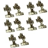 スライド 丁番 ノーマル キャッチ付き 35φ（ 全かぶせ ） 10個セット 【TR03101】