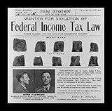 8 x 10のすべての木製額入りフォトオランダSchultz Wantedポスターによって発行された新しいYork City Police Department in 1934有名Gangster