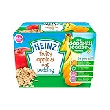 フルーティーなプリンリンゴ＆オート麦4-36 Mths 4×100グラム (Heinz) (x 6) - Heinz Fruity Pudding Apple & Oat 4-36 Mths 4 x 